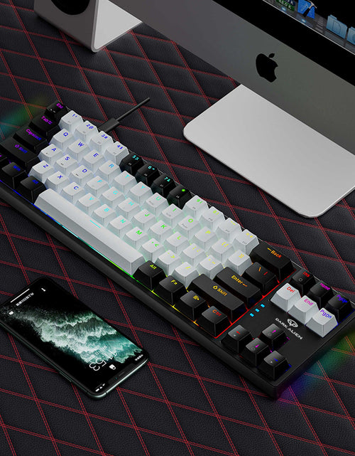Load image into Gallery viewer, Keyboards 61 Keys 60% Mini Gaming Mechanical Keyboard RGB Hotswap Type-C Wired Gaming Keyboards Ergonomics Keyboard PBT Keycaps for Gamer T230215
