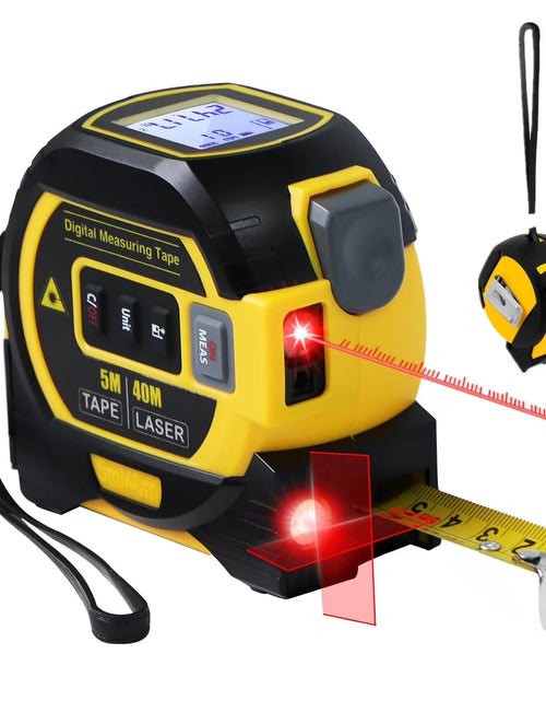 Load image into Gallery viewer, 3 in 1 Digital Laser Tape Measure 130Ft/40M Laser Distance Meter Auto Lock Measuring Tape Range Finder
