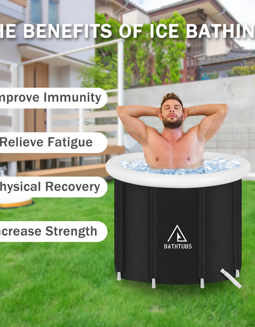 Load image into Gallery viewer, , Black PVC 32" Diameter, Inflatable Bathtub
