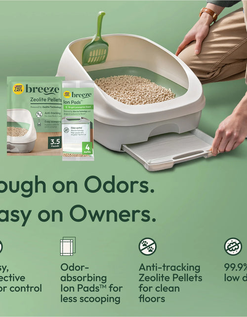 Load image into Gallery viewer, Purina  Breeze Cat Litter System Refill Pack with Ion Cat Litter Pads and Zeolite Pellet Cat Litter
