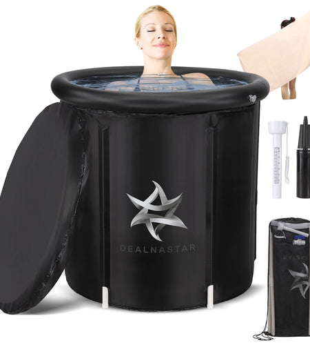 Portable Ice Bath Tub, 88 Gal Cold Plunge for Athletes - Durable Inflatable Design, Indoor/Outdoor Use